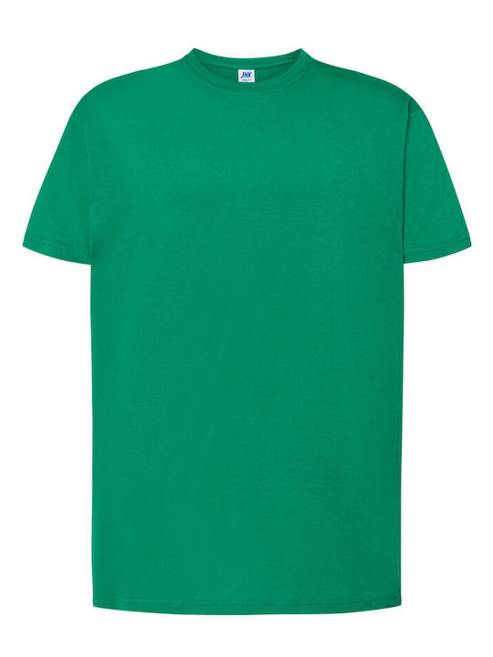 Мъжка Тениска Jhk T-shirt 100% Памук Зелена Папагал Tsra150