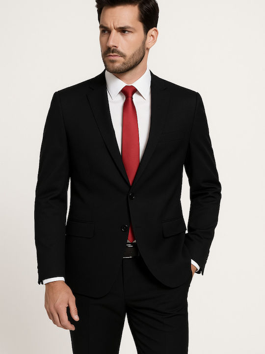 Luciano Faketti Suit Luciano Faketti Men's Figure Greek Tailoring Black