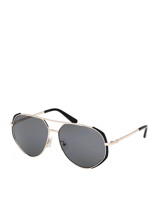 Guess Мъжки Слънчеви Очила с Златен Метален Рамка и Сиви Стъкла GU00219 02A
