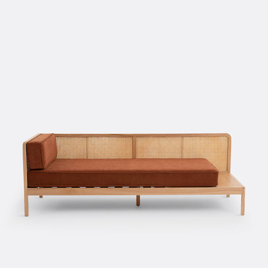 Scillia Dreisitzer Sofa Braun 193x75.5x65.5cm
