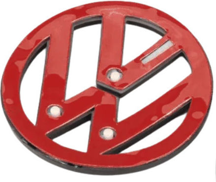 Genuine VW Sirocco Mk3 2008-2014 Hood Rear 90mm H9307 1 Piece Zemb-vw-63 Car Brand Logos