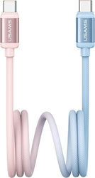 Usams Series Braided USB 2.0 Cable USB-C male -...