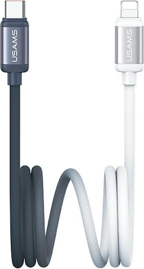 Usams Series Braided USB-C to Lightning Cable 30W Μαύρο 1.2m (SJ757USB01)