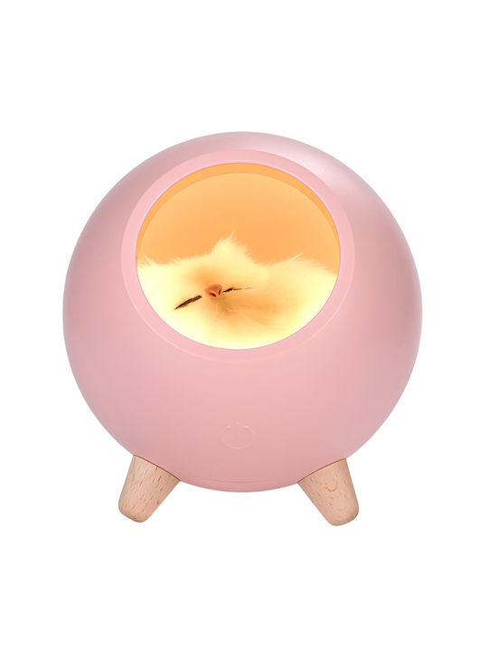 Techkidz Sleepy Cat Nightlight Children Pink