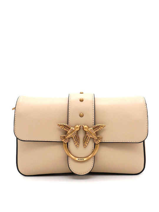 Love One Leather Women's Bag Shoulder Beige