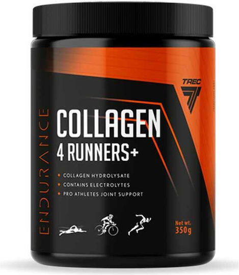 Trec Collagen 4 Runners με Βιταμίνη C και Υαλουρονικό Οξύ 350gr Πορτοκάλι