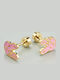 Hypoallergenic Gold Plated Kids Earrings Studs from Steel