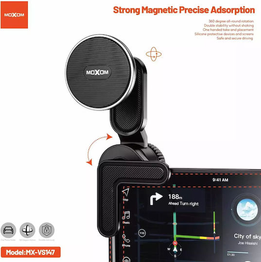 Moxom MX-VS147 Car Mobile Mount with Magnet Black