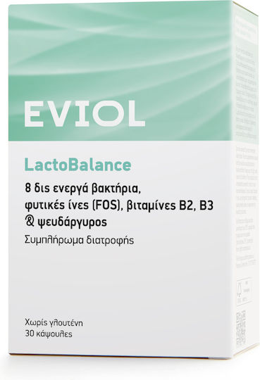 EVIOL LactoBalance Συμπλήρωμα με Προβιοτικά & Πρεβιοτικά 30 κάψουλες