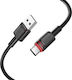 Borofone Cablu USB 2.0 USB-C Masculin - USB-A Negru 1m NO-BOR-120749