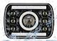 Svp Rectangle Waterproof Car Headlight LED Mercedes-benz V 12 24v 19cm White Lighting