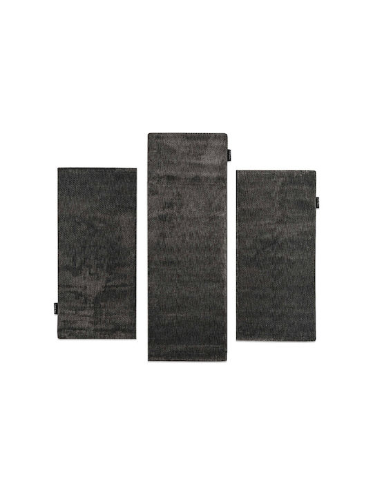 Balsan Amelia Modern Bedroom Rugs Set Anthracite P621630 3pcs