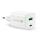 everActive Φορτιστής Χωρίς Καλώδιο GaN με Θύρα USB-A και Θύρα USB-C 45W Power Delivery Λευκός (SC-450Q)