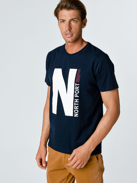 Santana Imprimeu Big N Tricou Albastru marin
