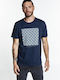 Τύπωμα Mosaic T-shirt Navy Μπλε