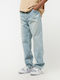 Trousers in Baggy Line Washed Vintage Blue