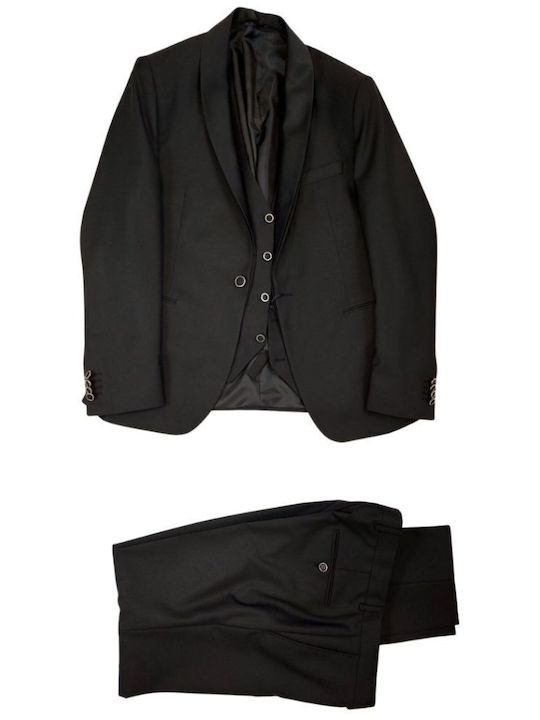 Мъжки Костюм С гиле Black