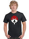 Bedruckte Blusen 100% Baumwolle Schwarz Naruto Anime