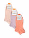 Dundar Damen Einfarbige Socken Salmon / Lilac / Pink 3Pack
