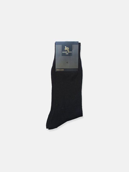 Douros Socks Douros Ανδρικές Μονόχρωμες Κάλτσες Μαύρο