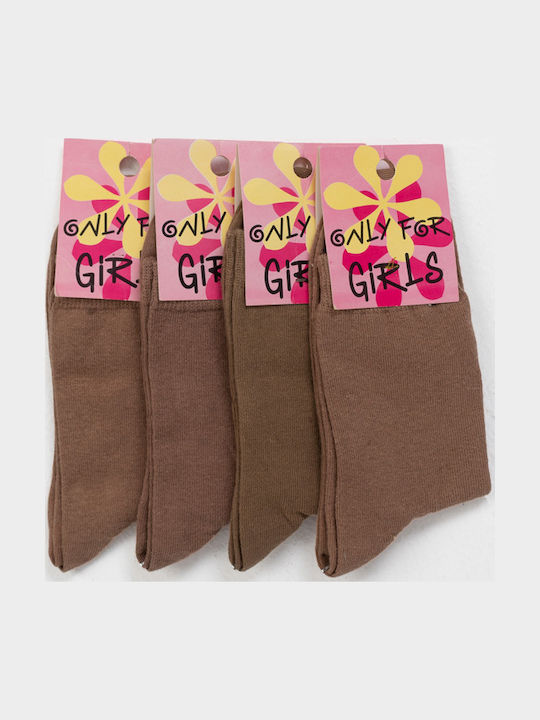K Socks Femei Șosete Chocolate 4Pachet