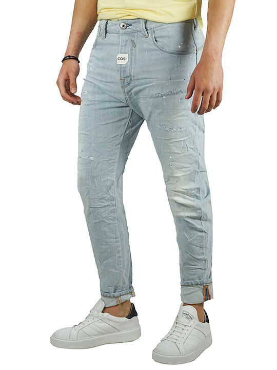 "casperi4" Men's Jeans Pants Elastic with Loose Fit denim