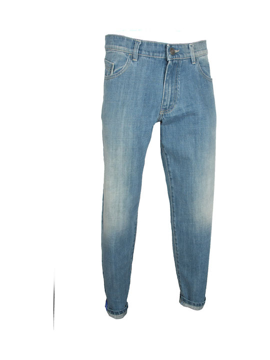 Gunson Men's Jeans Pants Elastic Regular Fit Blue