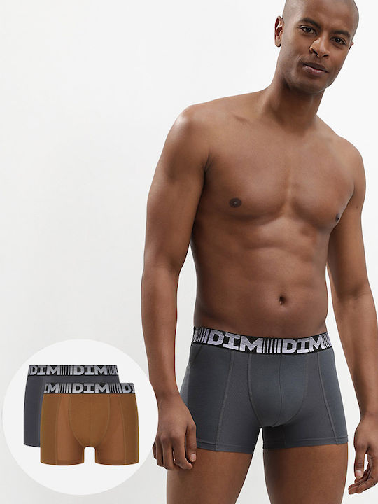 Dim Ανδρικά Μποξεράκια Πολύχρωμα 2Pack