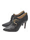 Leder Pumps Schwarz