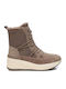 Leder Damenstiefel Beige