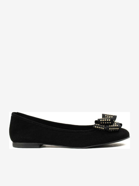 Leather Ballerinas Black