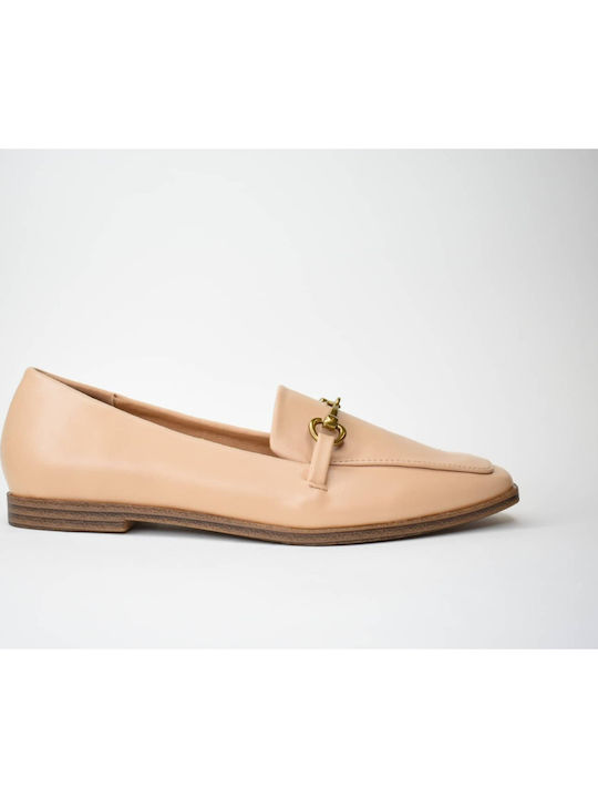 Women's Loafers in Beige Color