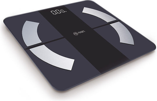 AMILA Smart Fitbody 2 Smart Bathroom Scale with Body Fat Counter & Bluetooth Black