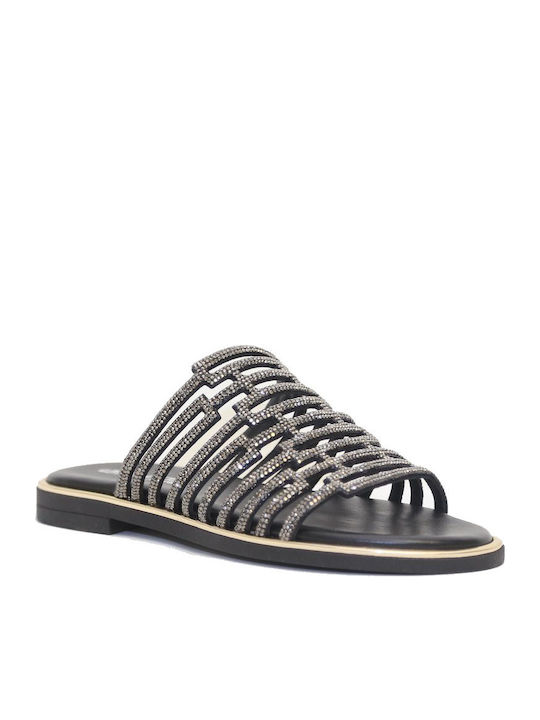 Sandale Casual Damă de Piele Anatomici Negru