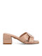 Lab Mules mit Chunky Hoch Absatz in Rosa Farbe