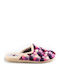 Winter Women's Slippers with Fur Lilac