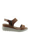 Damenplattformen Tabac Braun