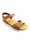 Damenplattformen Tabac Braun