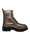 Leder Stiefeletten Damen Braun