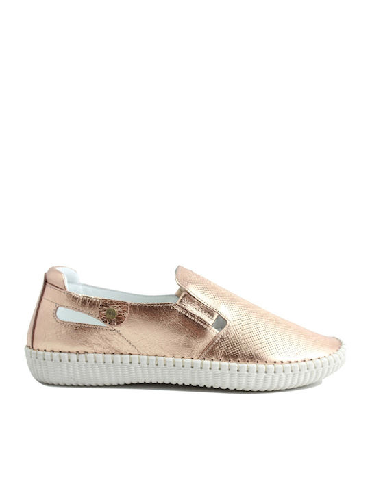 On the Road Women's Slip-On Leather Gold
