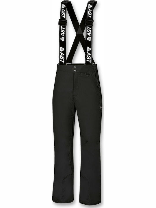 Astrolabio AD7P-500 Men's Dungarees for Ski & Snowboard Black