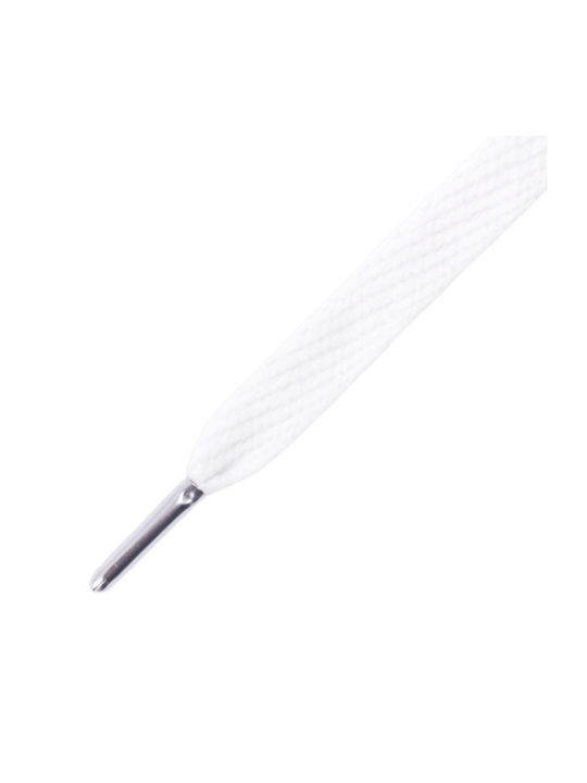 Mr Lacy Flatties Metal Tip White/silver-130cm 315751 White Silver