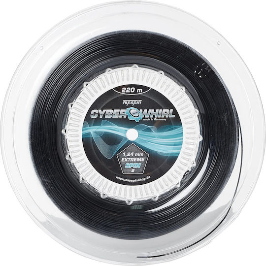 Topspin Tennis-Saiten Schwarz 220m, Ø1.24mm