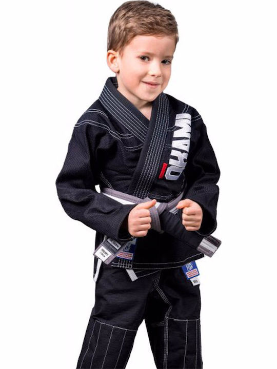 Okami Gi Uniform Brasilianisches Jiu Jitsu Schwarz