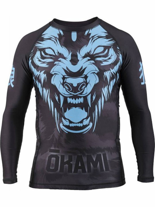 Okami Long Sleeve Shirt ORS113 for Jiu-Jitsu Black