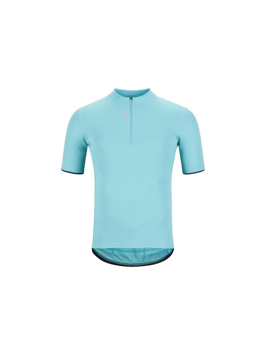 Odlo Essential Tricou De Ciclism Pentru Bărbați Cu Mâneci Scurte Turcoaz