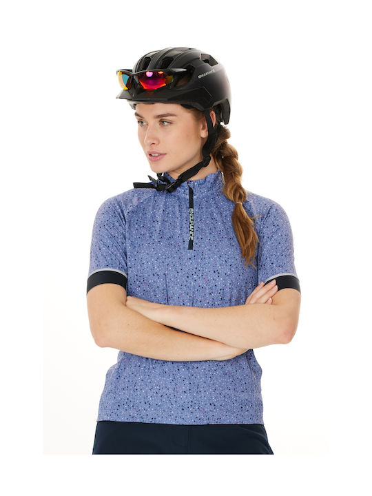 Endurance Γυναικεία Κοντομάνικη Μπλούζα Mountain / Road Bike Μπλε Endurance Γυναικεία Κοντομάνικη Μπλούζα Mountain / Road Bike Μπλε