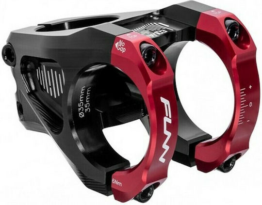 Funn Stem Equalizer 31.8mm X +10°/-10° 42mm Red Bicycle Handlebar Stem + Gift Front Led Light Onl180773s