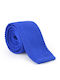 Eros Men's Tie Synthetic Knitted Monochrome in Blue Color