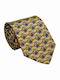 Seidenkrawatte Gelbe Muster Blazer 7,5 cm